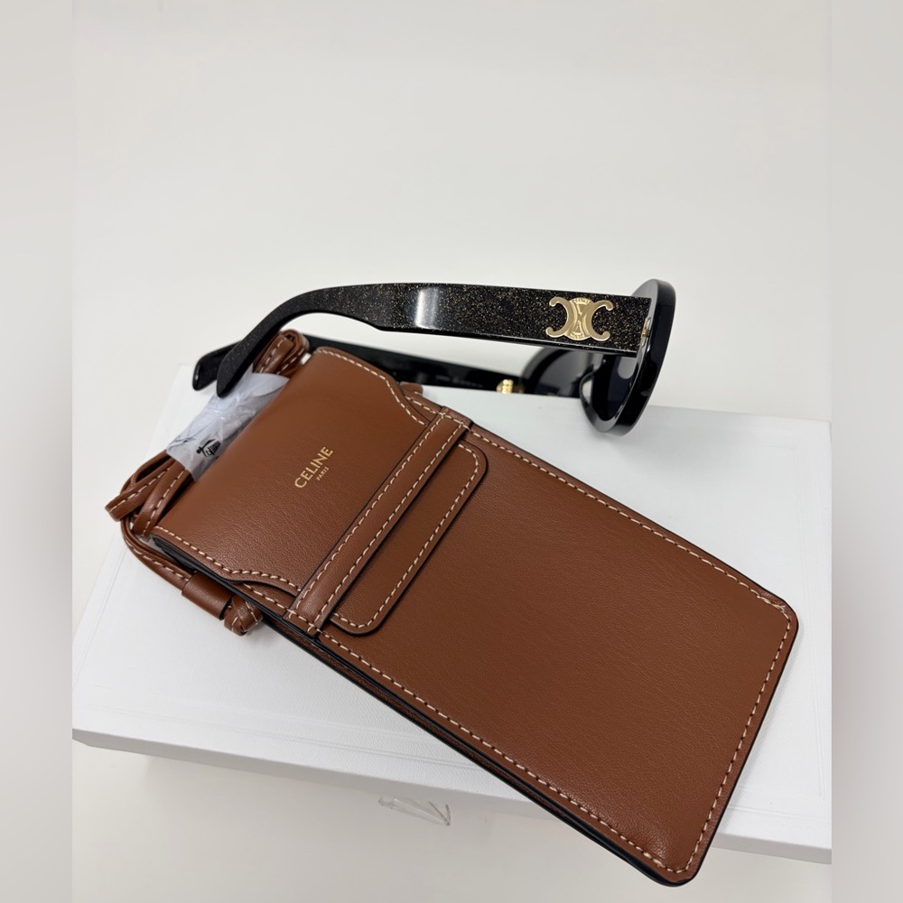 New Celine Triomphe Oval Sunglasses - Picture 6 of 12
